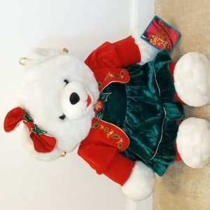 DanDee 2001 Christmas Snowflake Teddy Stuffed Female Teddy Bear